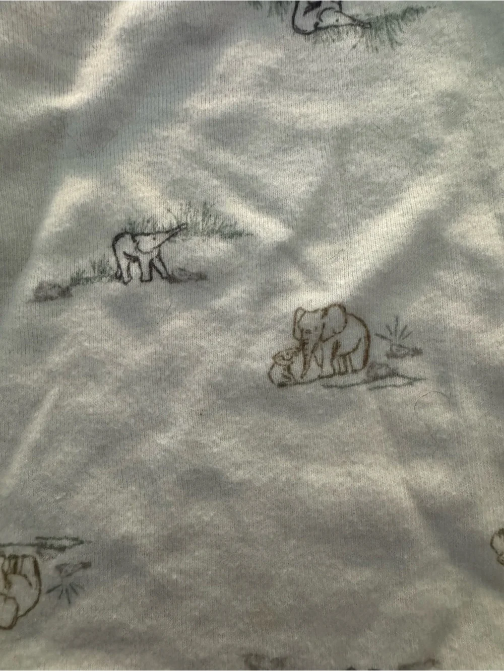 Newborn Sleep pajamas- Blue & Cream Mix 5 onesies total